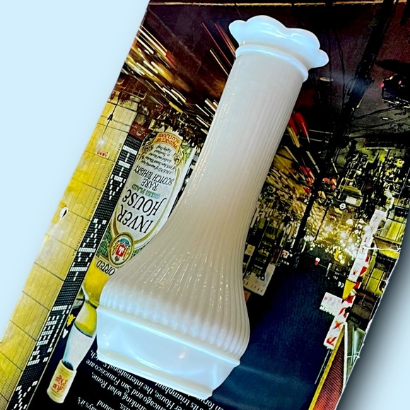 Vintage Randall Milk Glass Bud Vase - Picture 2 of 3